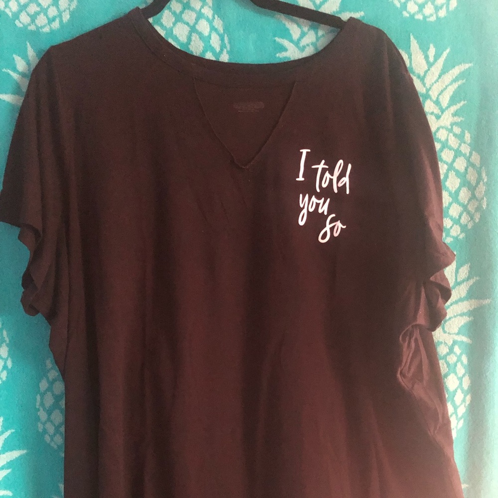 Woman’s Lane Bryant black T-shirt